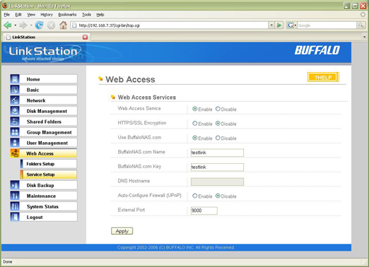 Buffalo Web Access Quickstart